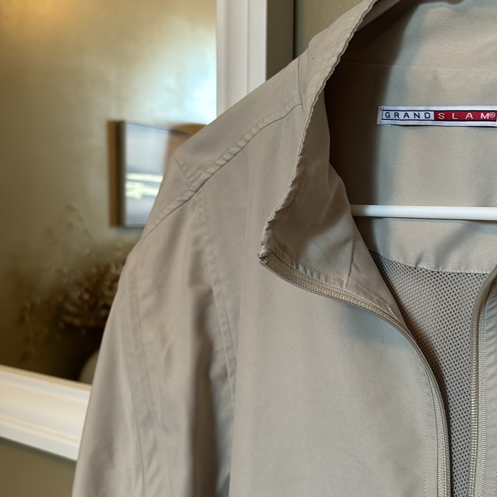 Grand Slam Size Large Khaki Pullover - Picture 2 of 4